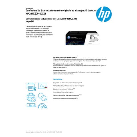 Toner HP Nero  CF400XD
